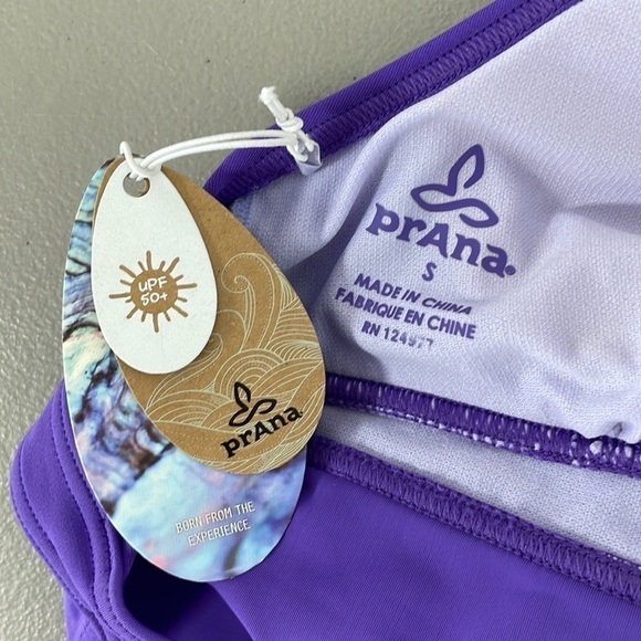 PrAna NWT Swimsuit Tankini Top Halter Neck Purple Small - Picture 4 of 11